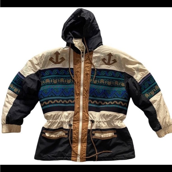 BRAETAN Vintage Womens Native American Embroidered Coat size Small - Picture 3 of 8